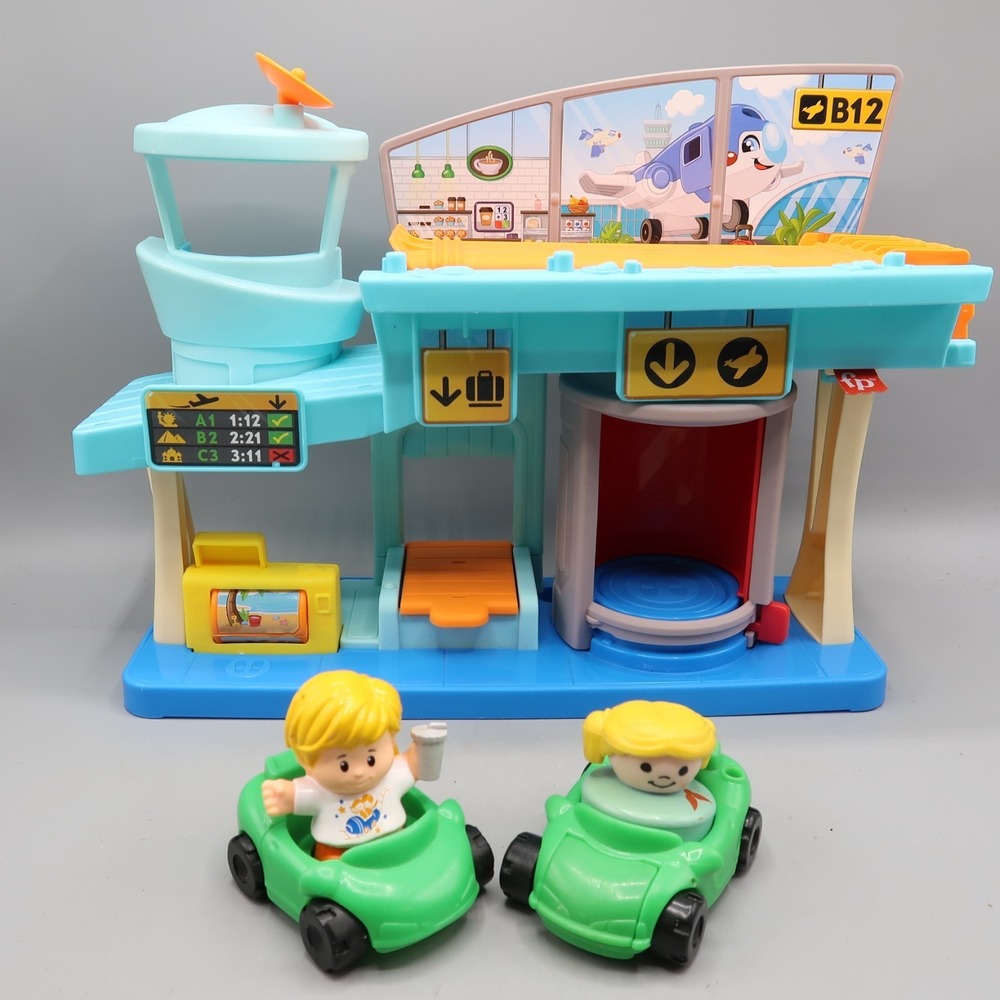 2024‎ Fisher-Price Little People Toddler Toy Everyday Adventures Airport Playset